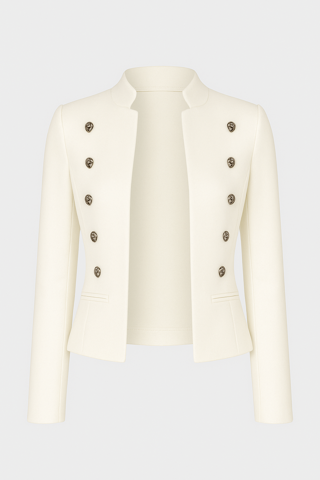 Astrid | Women&#39;s Tailored Double-Breasted Jacket – Velvet Feel – Elegant &amp; Sophisticated Style