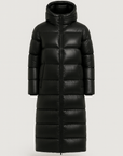 Denise | Women's Black Puffer Jacket – Long, Cozy Winter Coat for Warmth and Style