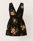 Matilda | Women's Floral Print Romper – V-Neck, Sleeveless, Cinched Waist – Summer Casual Outfit