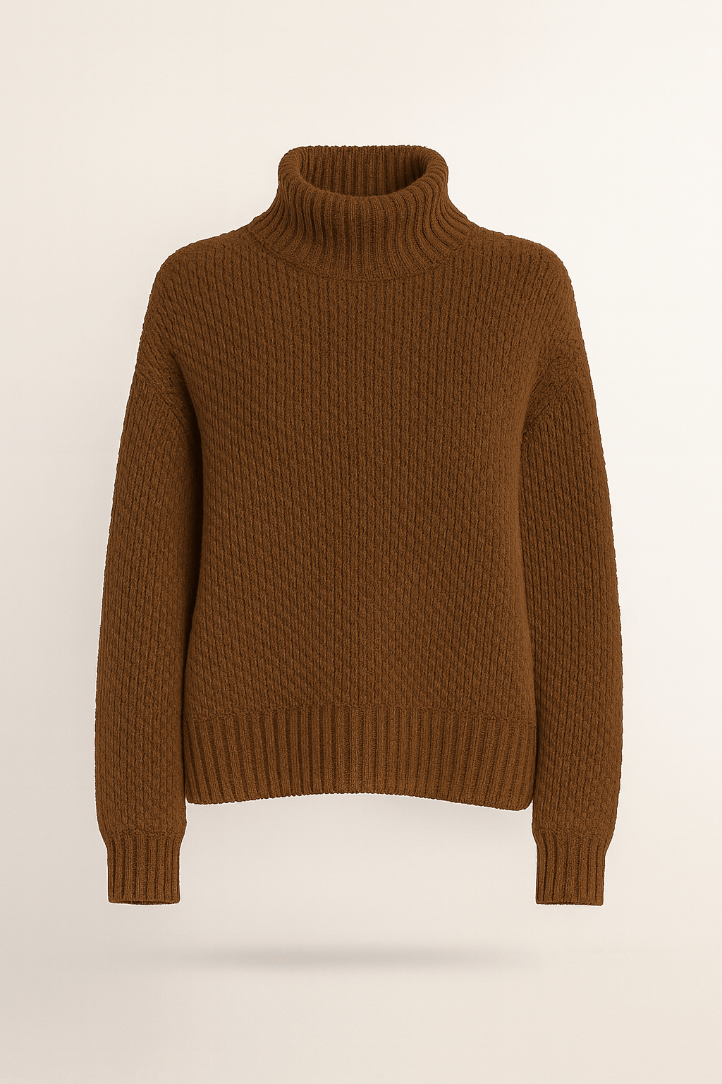 Marigold | Women&#39;s High Neck Knit Sweater – Cozy &amp; Elegant Long Sleeve Design
