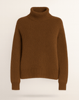 Marigold | Women's High Neck Knit Sweater – Cozy & Elegant Long Sleeve Design