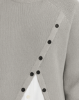 Bianca | Women’s Layered Crop Top – Button Detail Blouse – Chic Comfortable Shirt