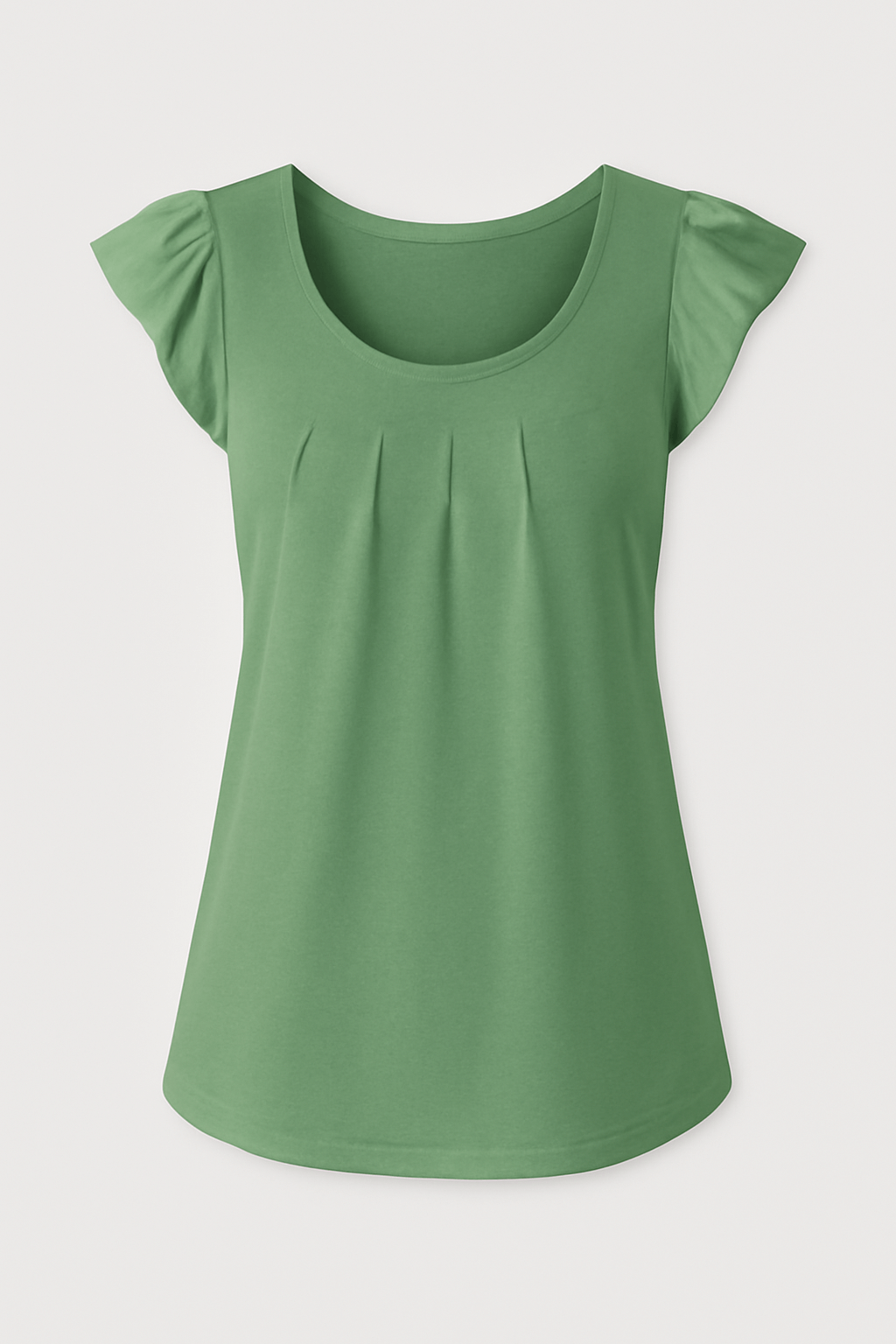 Lily | Women’s Ruffle Shoulder Tank Top - Relaxed Fit - Soft Breathable Fabric - Feminine Detail