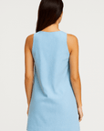 Penelope | Women's Summer Mini Dress – Sleeveless High Neck – Loose Fit with Open Back