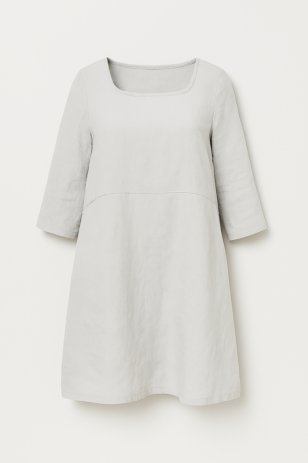 Alice | Relaxed Linen Dress with Pockets and Three-Quarter Sleeves