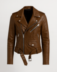 Pauline | Women's Leather Jacket – Vintage Style with Zipper Closure – Timeless & Versatile