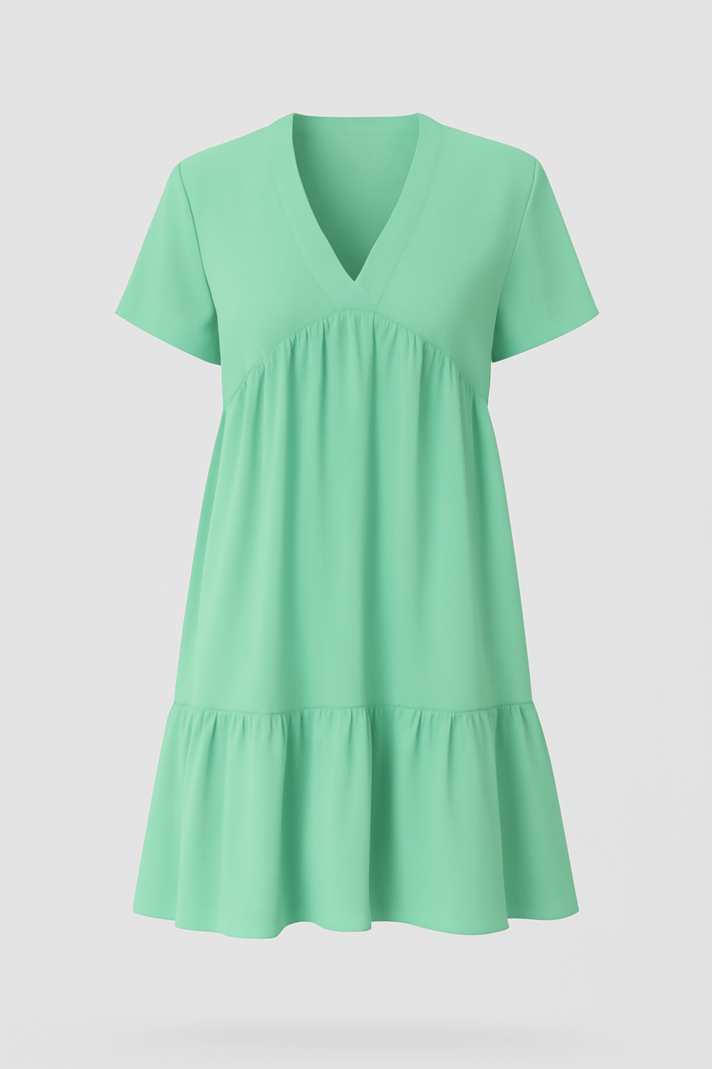 Chloe | Women’s Flared Mini Dress - V-Neck - Breathable Fabric - Ideal for Summer Wear