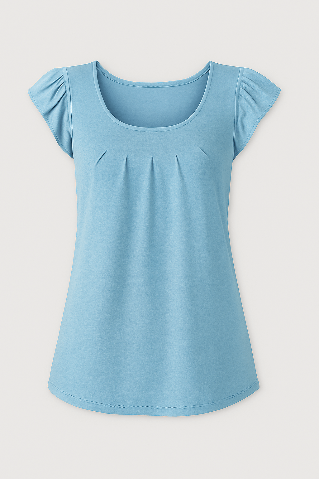Lily | Women’s Ruffle Shoulder Tank Top - Relaxed Fit - Soft Breathable Fabric - Feminine Detail