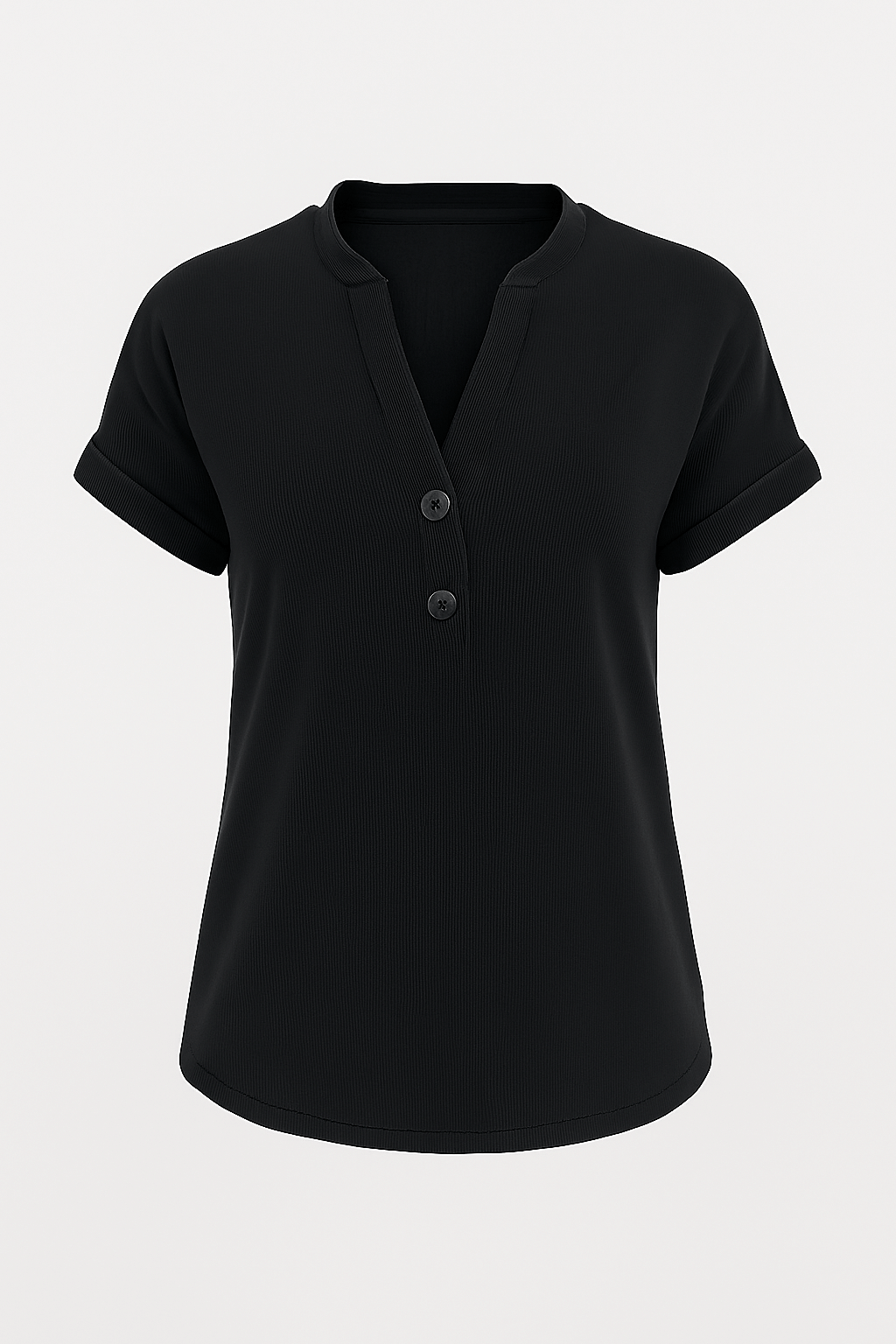 Scarlett | Women’s V-Neck Henley Shirt - Relaxed Fit - Soft Breathable Fabric - Button Placket