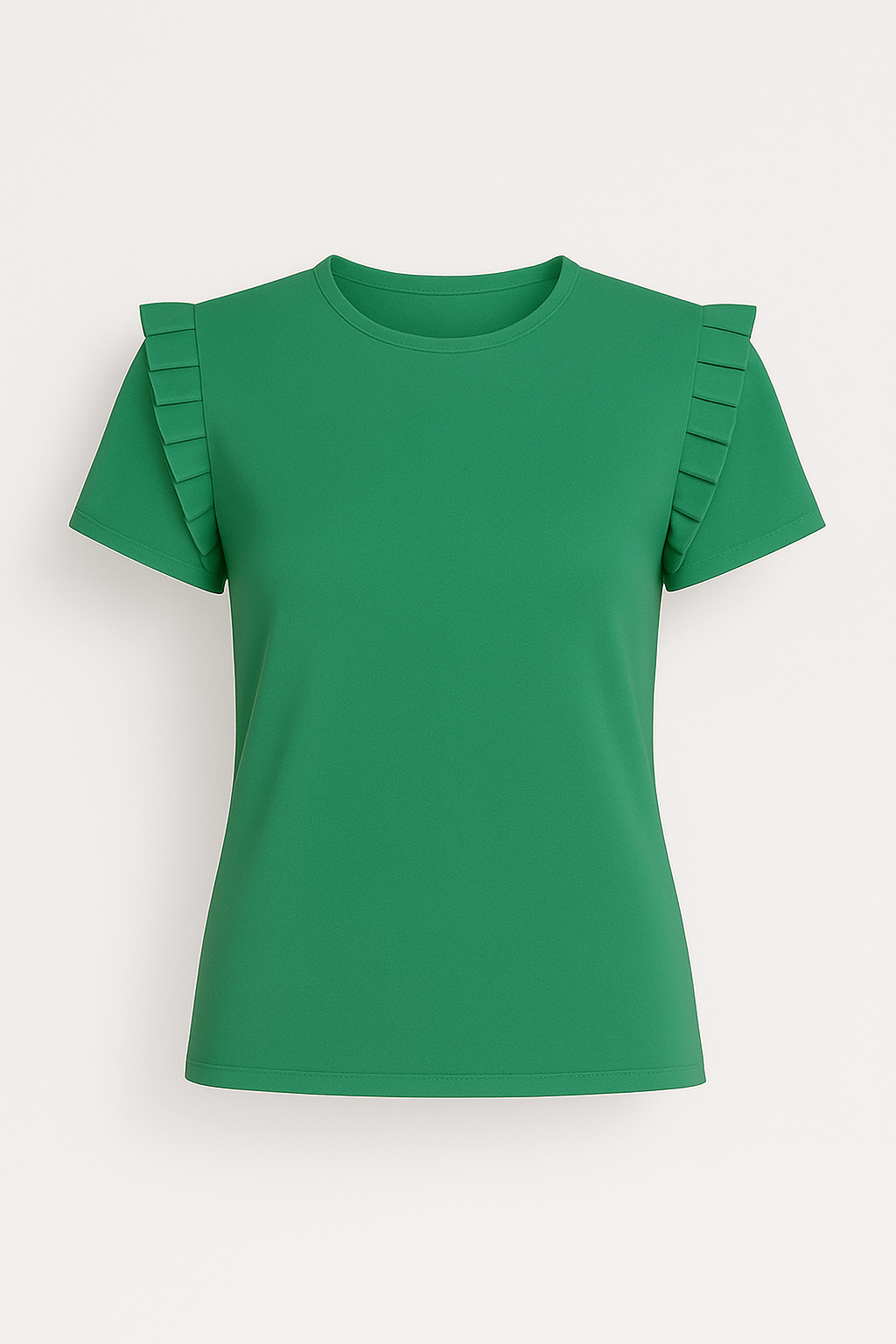 Zoe | Women’s Ruffled Sleeve Blouse - Relaxed Fit - Breathable Fabric - Feminine Everyday Top