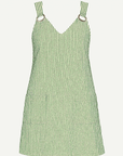 Elena | Women's A-Line Summer Dress with V-Neck and Pockets – Knee Length Striped Casual Dress