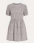 Genevive | Women’s Floral Babydoll Dress - Puff Short Sleeves - Gathered Waist Skirt
