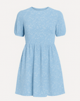 Genevive | Women’s Floral Babydoll Dress - Puff Short Sleeves - Gathered Waist Skirt