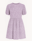 Genevive | Women’s Floral Babydoll Dress - Puff Short Sleeves - Gathered Waist Skirt