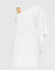 Nevaeh | Chic One-Shoulder Dress with Gold Chain Detail