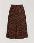 Hailey | Effortless Casual Chic: A Relaxed T-Shirt and Patterned Midi Skirt Combo