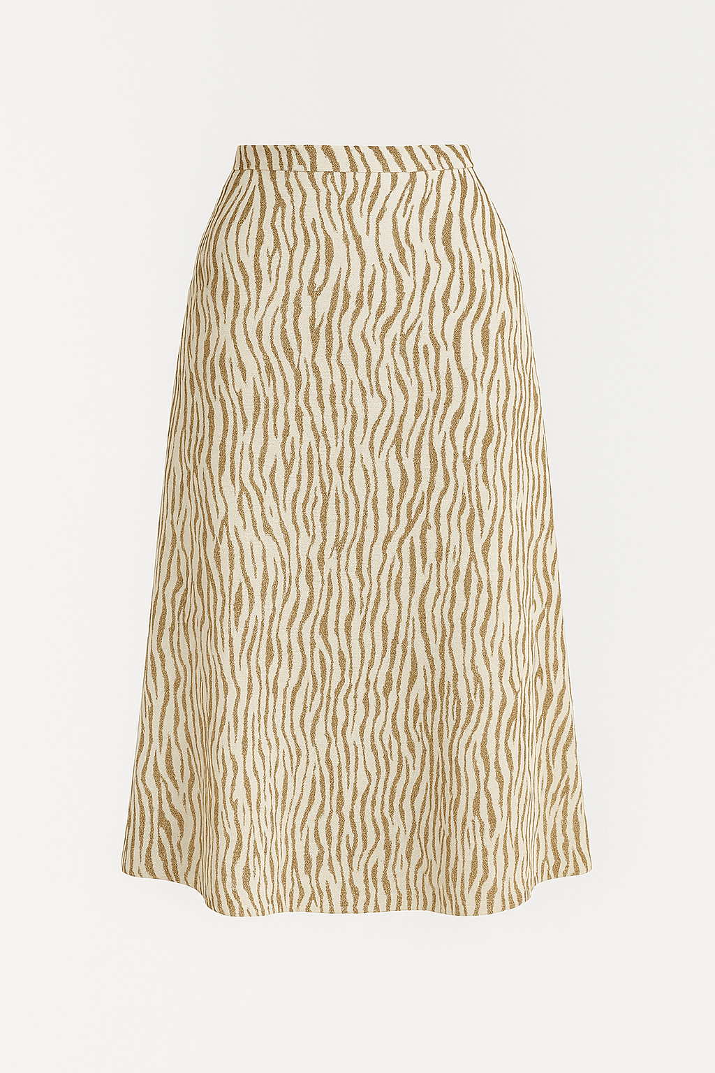 Hailey | Effortless Casual Chic: A Relaxed T-Shirt and Patterned Midi Skirt Combo