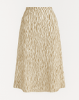 Hailey | Effortless Casual Chic: A Relaxed T-Shirt and Patterned Midi Skirt Combo