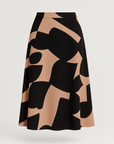 Hailey | Effortless Casual Chic: A Relaxed T-Shirt and Patterned Midi Skirt Combo