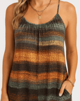Sarah | Women’s Striped Knit Romper - Adjustable Spaghetti Straps - Relaxed Fit
