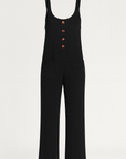 Josephine | Sleeveless Jumpsuit - Button Front - Wide Leg with Pockets