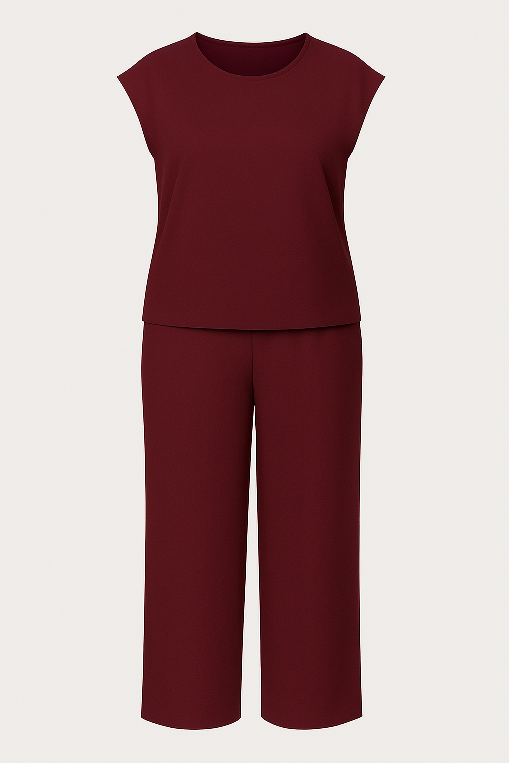 Delilah | Two-Piece Pants Set - Sleeveless Top - Wide-Leg Trousers - Relaxed Fit