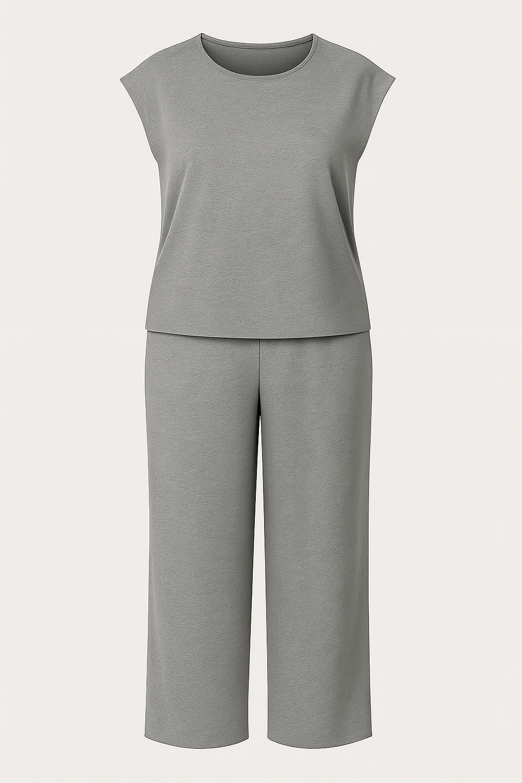 Delilah | Two-Piece Pants Set - Sleeveless Top - Wide-Leg Trousers - Relaxed Fit