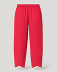 Sienna | Wide-Leg Linen Pants - Elastic Waist - Side Pockets - Asymmetric Hem