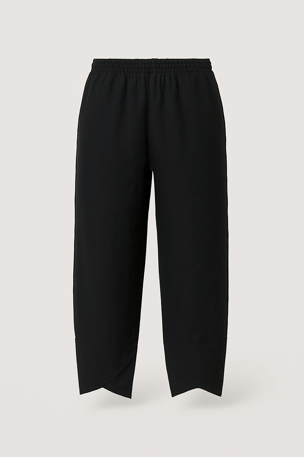 Sienna | Wide-Leg Linen Pants - Elastic Waist - Side Pockets - Asymmetric Hem