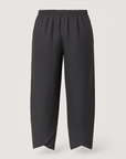 Sienna | Wide-Leg Linen Pants - Elastic Waist - Side Pockets - Asymmetric Hem