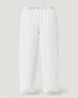 Sienna | Wide-Leg Linen Pants - Elastic Waist - Side Pockets - Asymmetric Hem