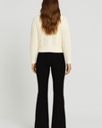 Ivy | High-Waist Flare Pants - Stretch Fabric - Slim Fit Through Thigh - Full Length