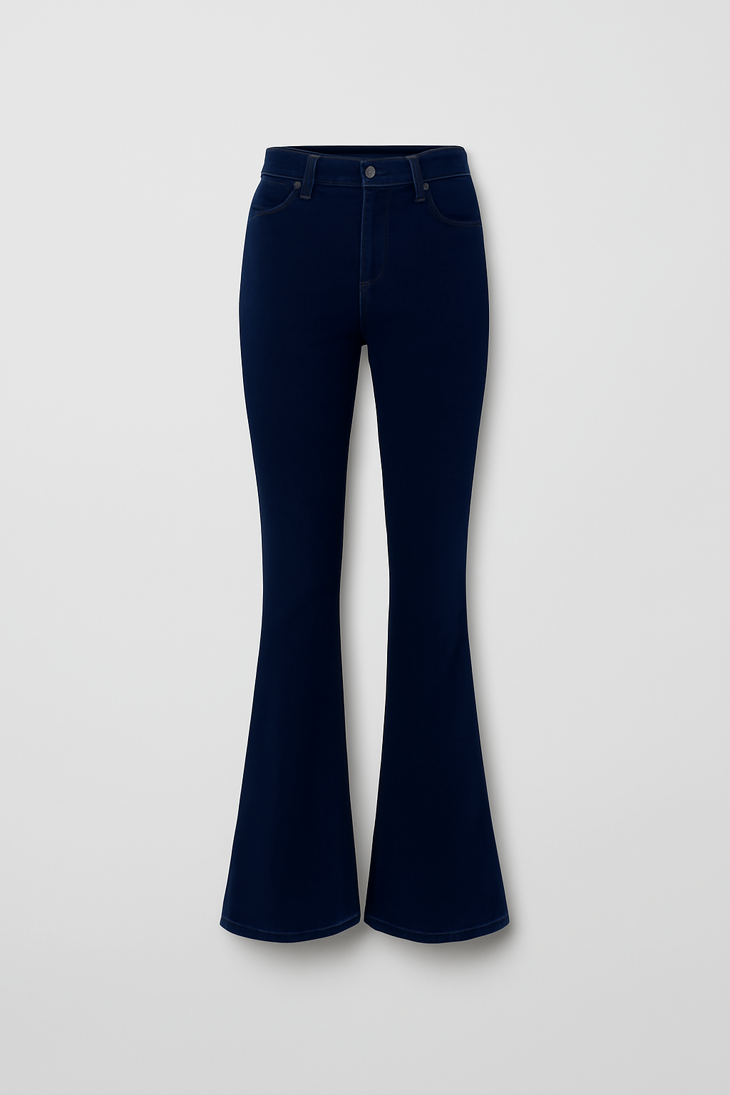 Ivy | High-Waist Flare Pants - Stretch Fabric - Slim Fit Through Thigh - Full Length