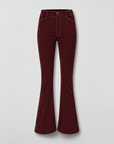 Ivy | High-Waist Flare Pants - Stretch Fabric - Slim Fit Through Thigh - Full Length
