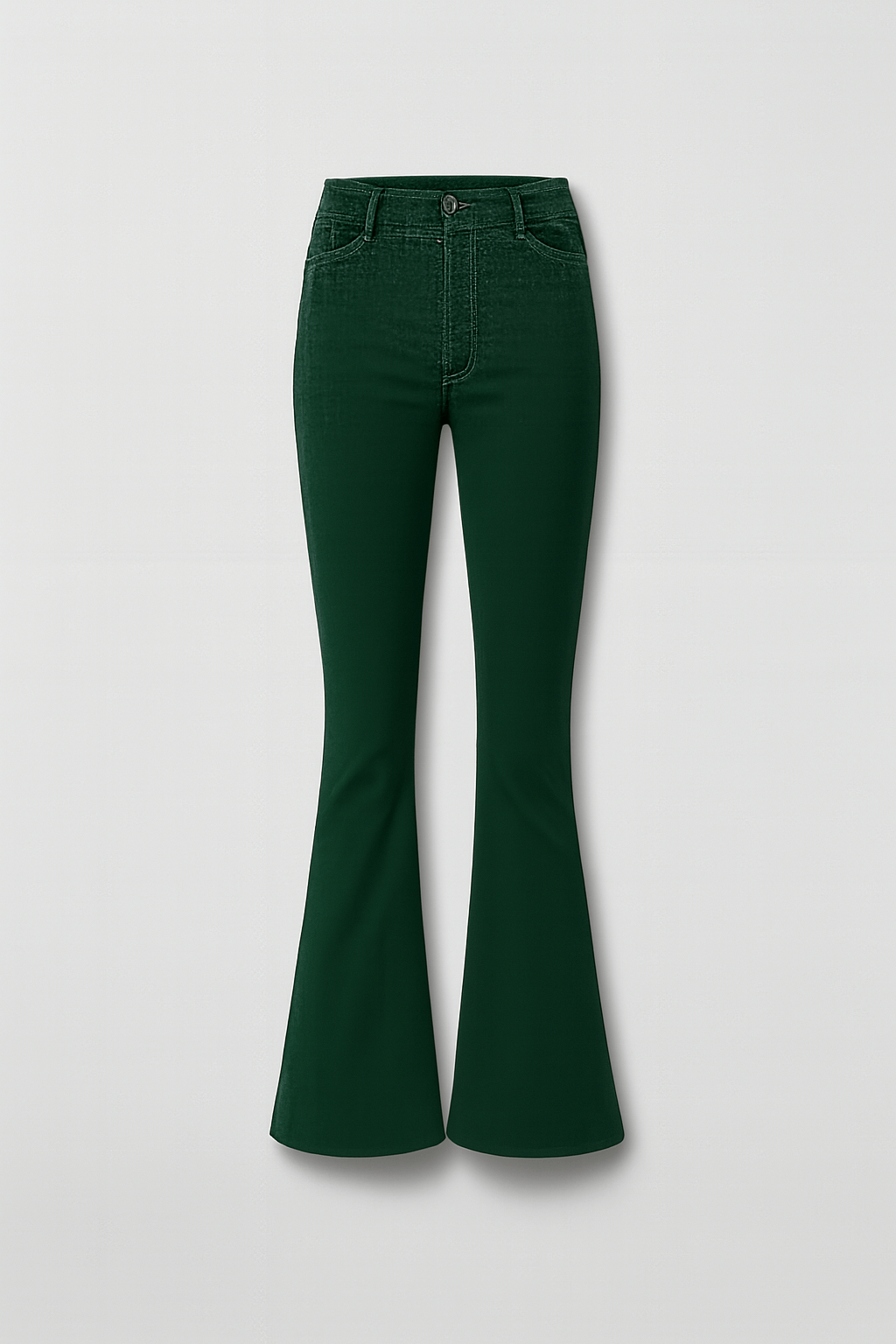 Ivy | High-Waist Flare Pants - Stretch Fabric - Slim Fit Through Thigh - Full Length
