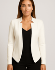 Natalia | Women's Blazer – Tailored Fit with Padded Shoulders – Open Front Design