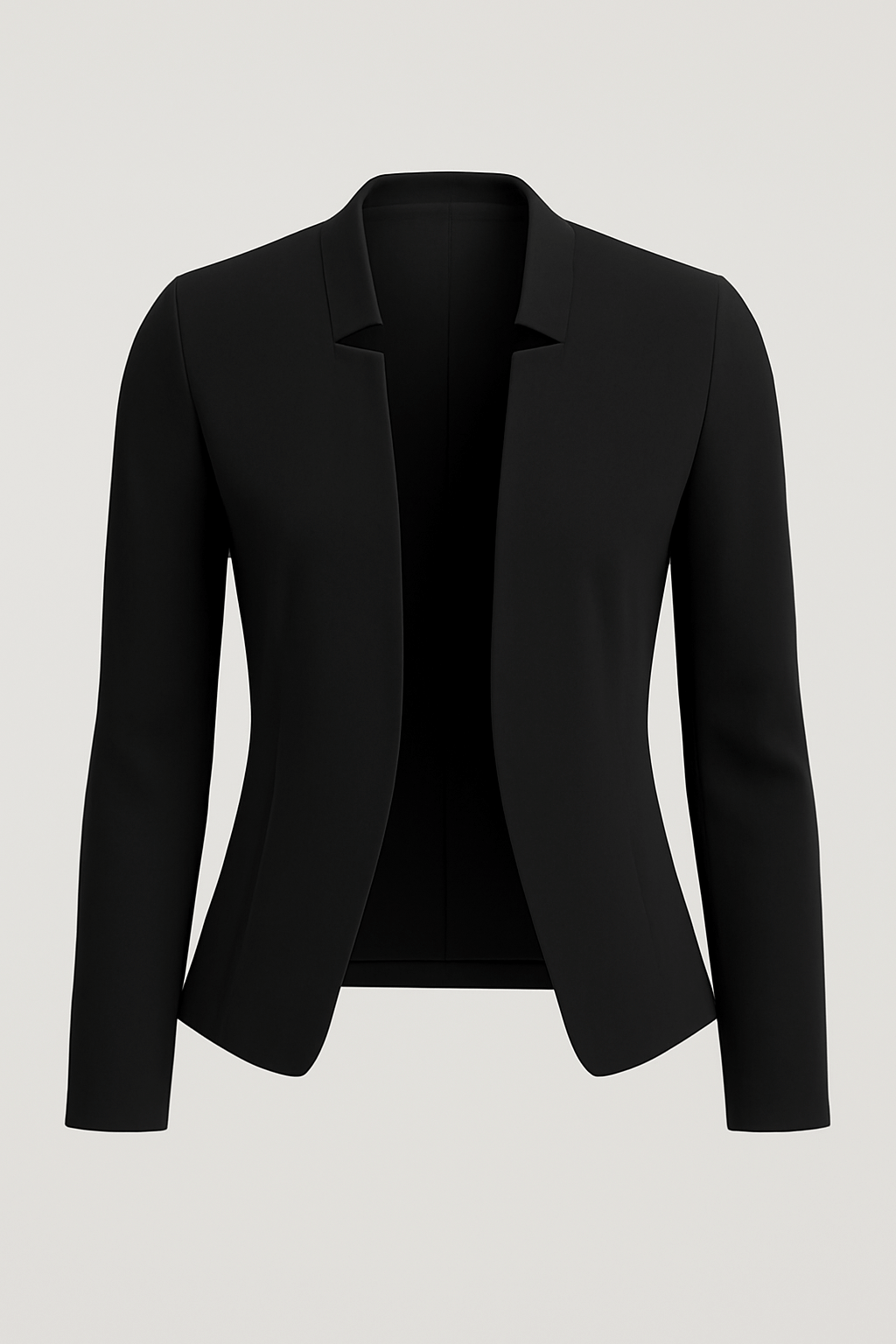 Natalia | Women&#39;s Blazer – Tailored Fit with Padded Shoulders – Open Front Design