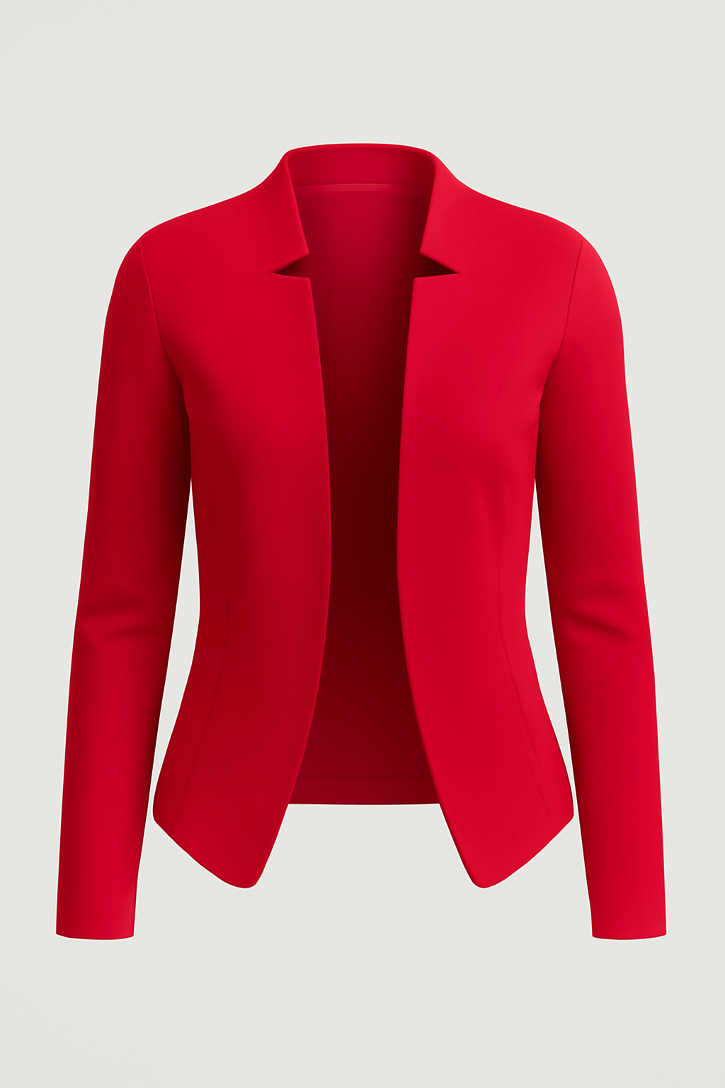 Natalia | Women&#39;s Blazer – Tailored Fit with Padded Shoulders – Open Front Design