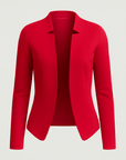 Natalia | Women's Blazer – Tailored Fit with Padded Shoulders – Open Front Design