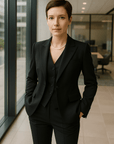 Fiona | Women’s 3-Piece Pant Suit – Elegant Blazer, Vest & Slim-Fit Trousers Set