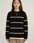 Celina | Women's Striped Knit Sweater – Cozy & Versatile Round Neck Design