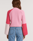 Elara | Knit Sweater - Mock Neck - Balloon Sleeve Design