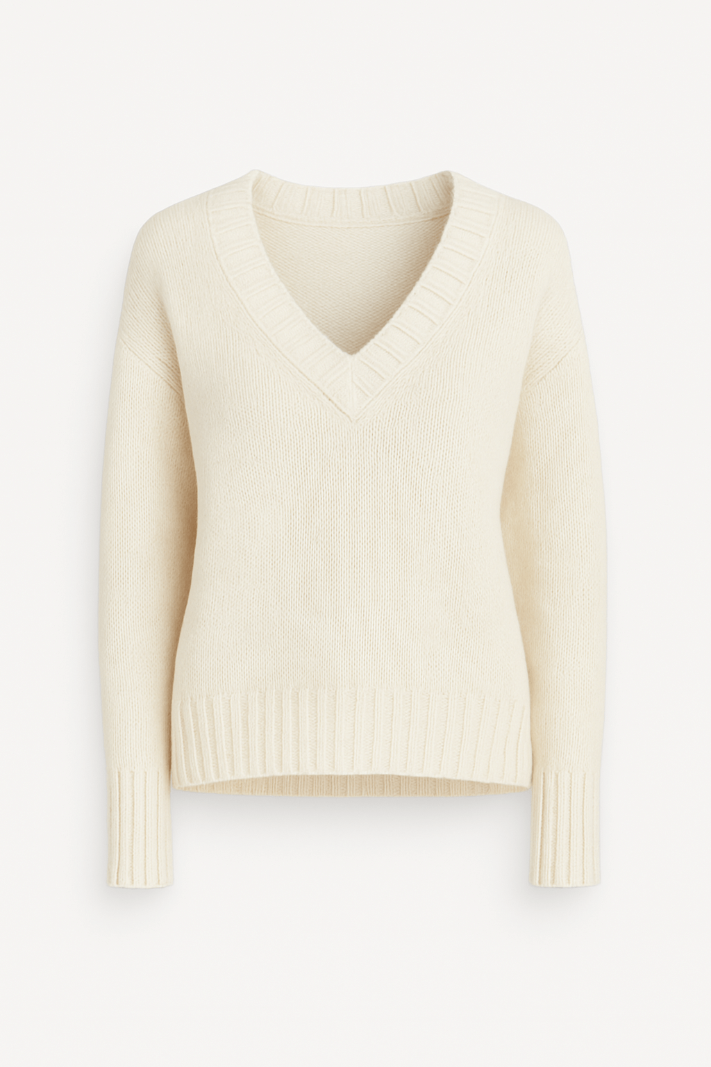 Etta | Women&#39;s Oversized Sweater – Cozy V-Neck Knit for Fall/Winter