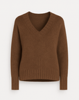 Etta | Women's Oversized Sweater – Cozy V-Neck Knit for Fall/Winter