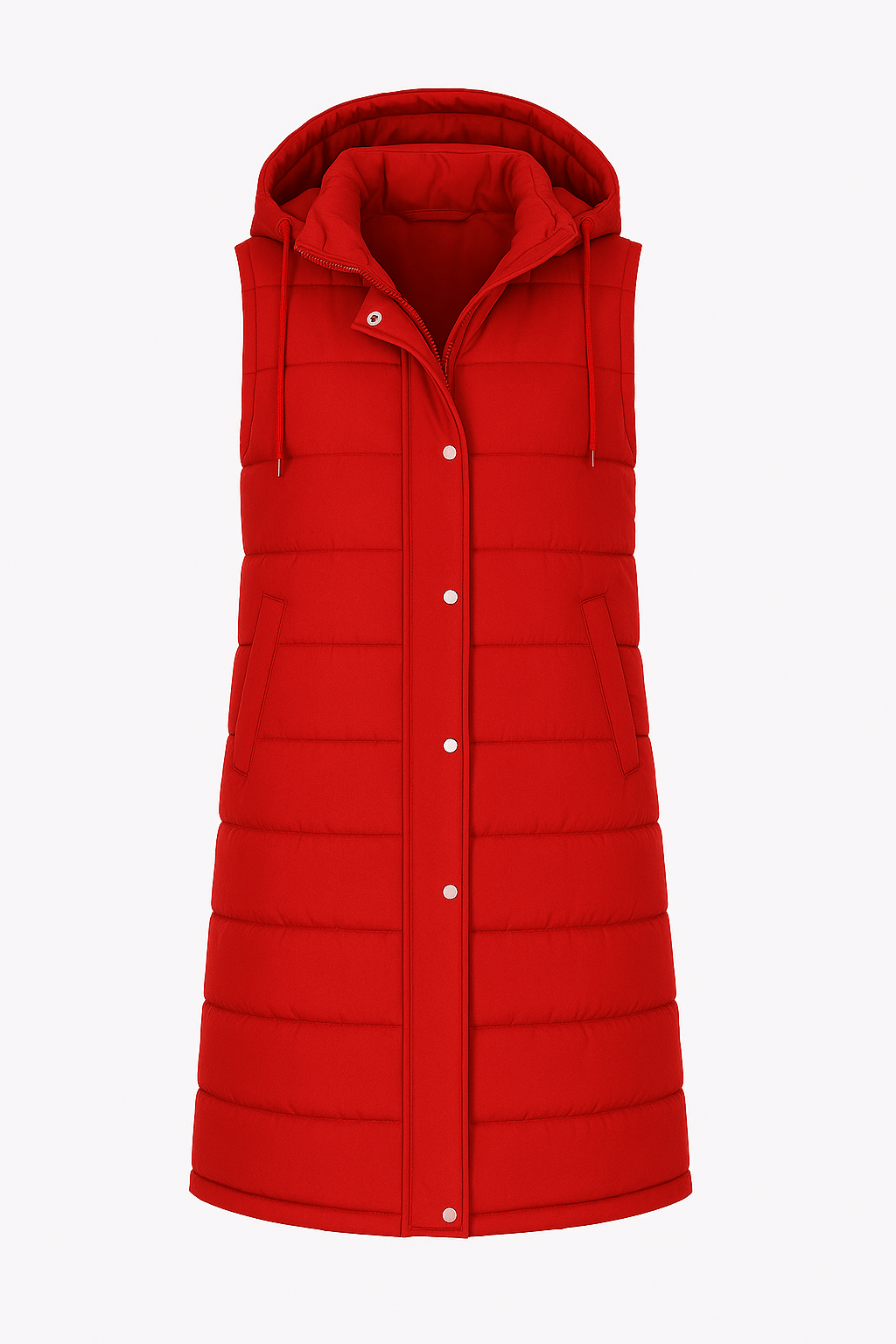 Cassidy | Puffer Vest Jacket - Quilted Insulation - Snap Button Closure