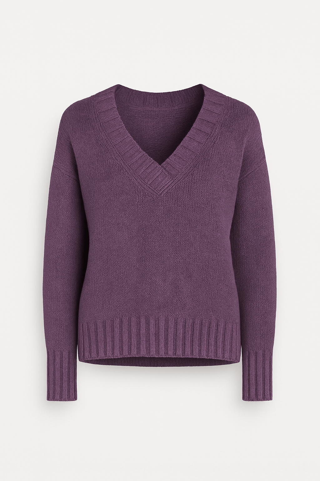 Etta | Women&#39;s Oversized Sweater – Cozy V-Neck Knit for Fall/Winter