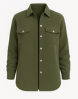 Brianna | Women’s Corduroy Shirt Jacket - Relaxed Fit - Soft Durable Fabric - Chest Pockets