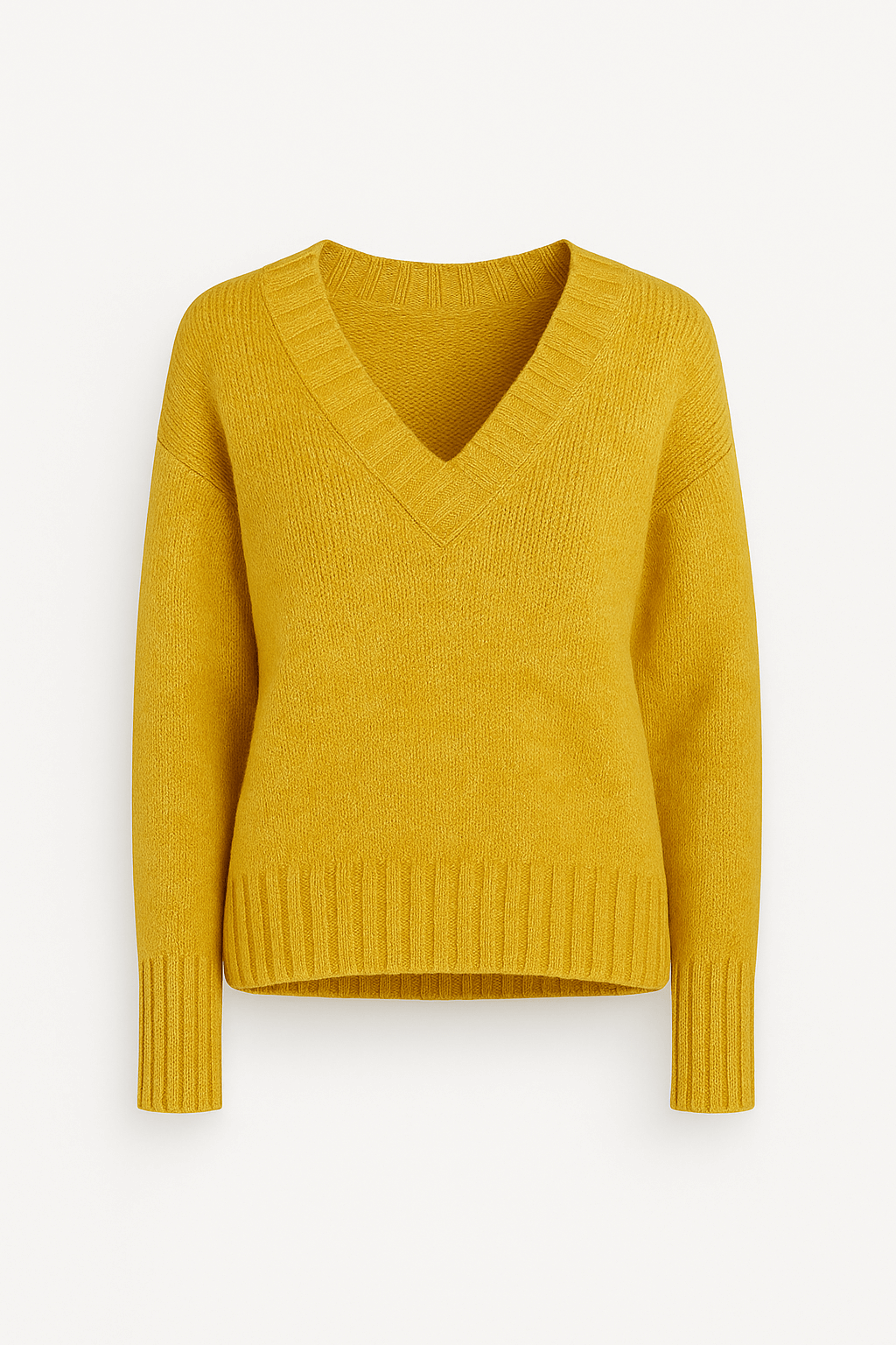 Etta | Women&#39;s Oversized Sweater – Cozy V-Neck Knit for Fall/Winter