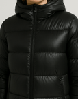 Denise | Women's Black Puffer Jacket – Long, Cozy Winter Coat for Warmth and Style