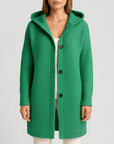 Meluvie | Thick knitted hoodie cardigan